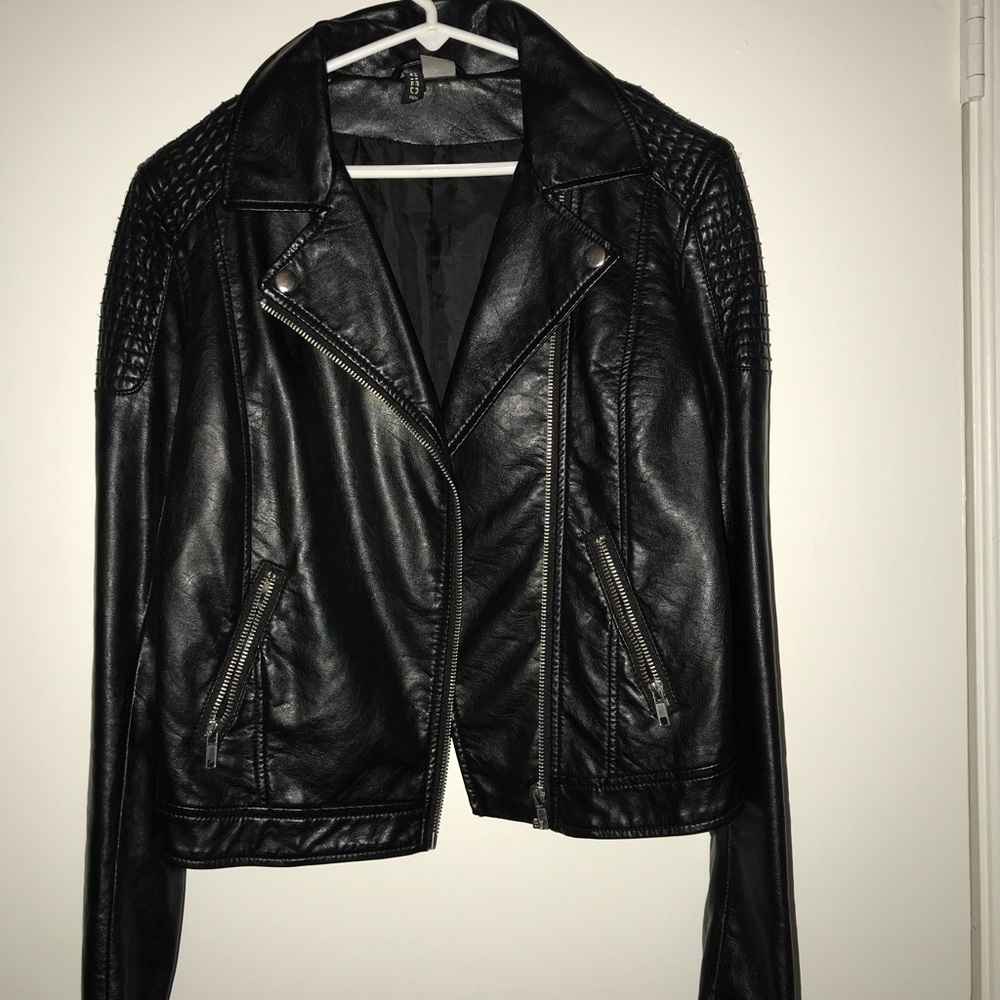 Faux leather jacket